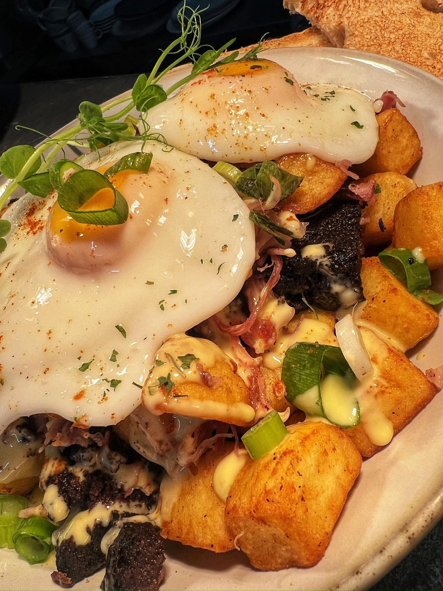 Food and coffee at The Bridge Cafe and Bistro